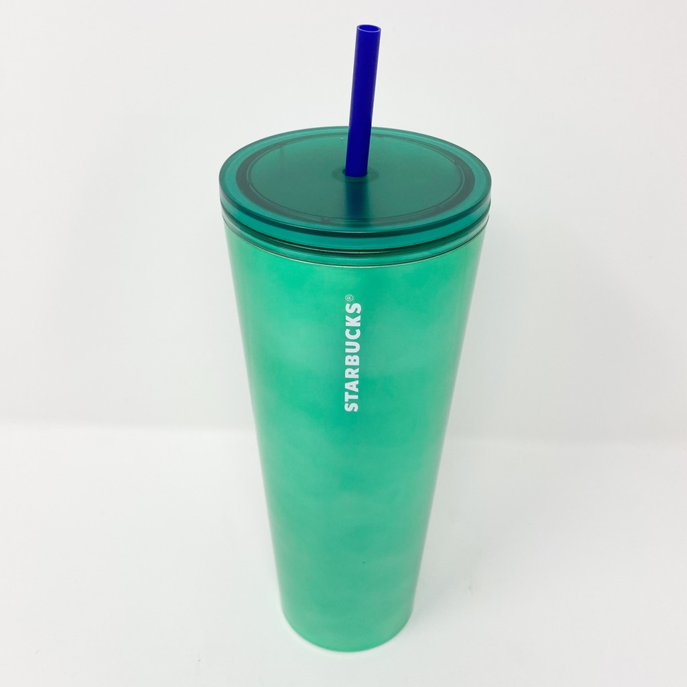 STARBUCKS IRIDESCENCE GREEN TUMBLER - Picture 3 of 9